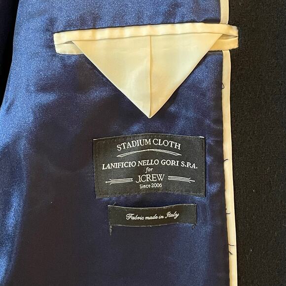 J.Crew Toscana Coat Italian Stadium Cloth Wool Midi City Classic CE180 Black 6 - Picture 14 of 16